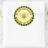 Custom Logo Bumblebee Farmhouse Stickers ラウンドシール (バッグ)