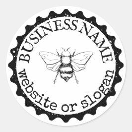 Custom Logo Bumblebee Farmhouse Stickers ラウンドシール