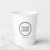 Custom Logo | Business Branding 紙コップ (裏面)