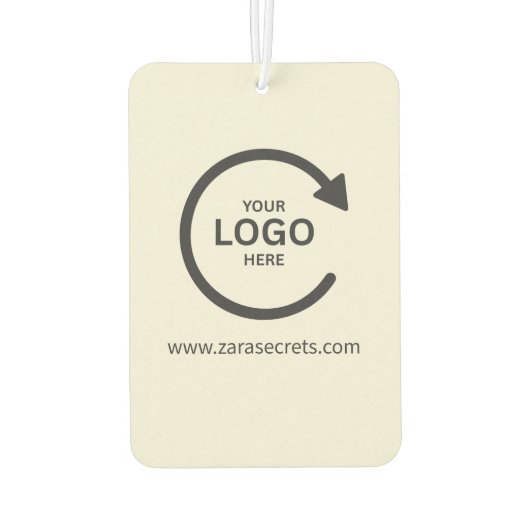 Custom Logo Business Branding Wildflower カーエアーフレッシュナー (裏面)
