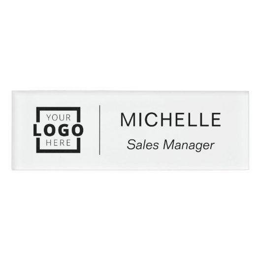 Custom Logo Business Employee Staff Name 名札 (正面)