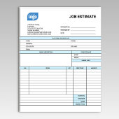 Custom Logo Business Job Estimate Form Notepad ノートパッド