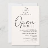 Custom Logo Business Open House Invitation 招待状 (正面)