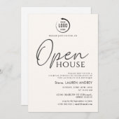 Custom Logo Business Open House Invitation 招待状 (正面/裏面)