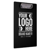 Custom Logo, Business or Brand Logo Personalized クリップボード (右)