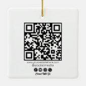 Custom Logo, Business or Brand Logo Personalized セラミックオーナメント (裏面)