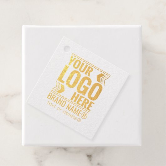 Custom Logo, Business or Brand Logo Personalized フェイバータグ (箱)