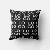 Custom Logo Business or Company on Black クッション (裏面)