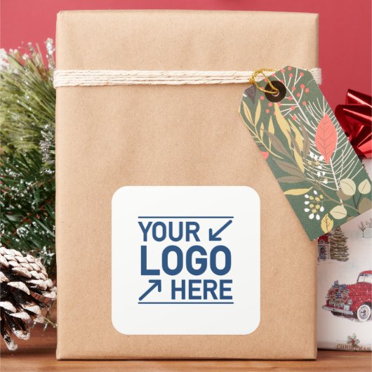 Custom Logo Business Packaging Brand Personalized スクエアシール (クリスマス)