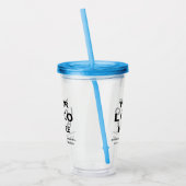 Custom Logo Business Promo Add Your Text Custom アクリルタンブラー (左)