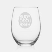 Custom Logo Business Promotional Stemless Wine Gla ステムなしワイングラス (裏面)