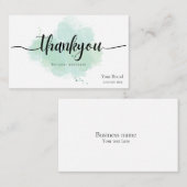 Custom logo business thank you for your purchase 名刺 (正面/裏面)