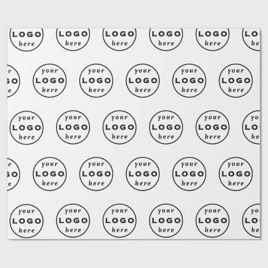 Custom Logo Business Wrapping Paper | Branded Gift ラッピングペーパー (フラット)