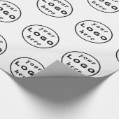 Custom Logo Business Wrapping Paper | Branded Gift ラッピングペーパー (コーナー)