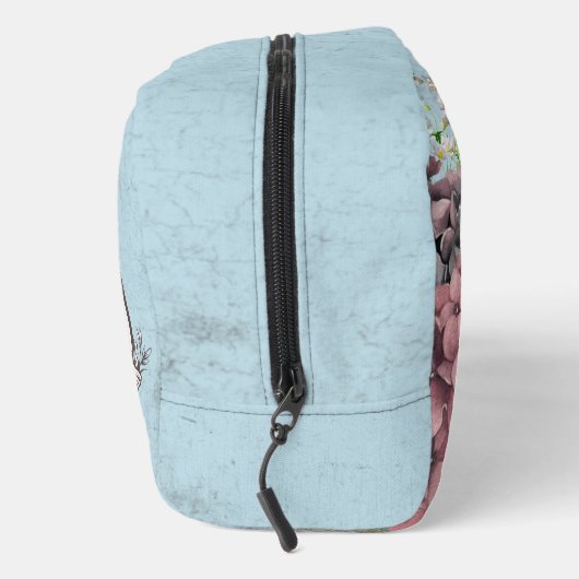 Custom logo Classy retro background botanical blue ドップキット (右)