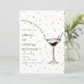 Custom logo Cocktail Corporate Business Event 招待状 (スタンド正面)