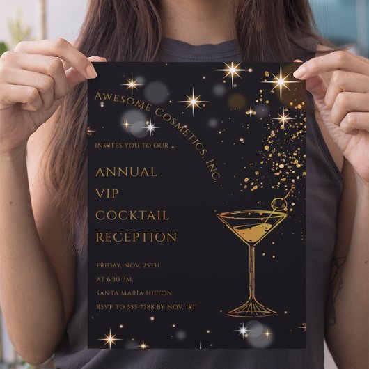 Custom logo Cocktail Corporate Business Event 招待状
