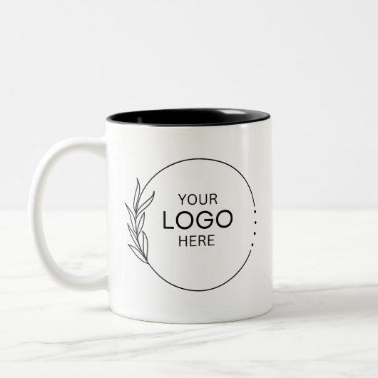 Custom Logo Coffee Mug for Business ツートーンマグカップ (左)