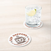 Custom Logo Coffee Shop Cafe Professional ラウンドペーパーコースター (インサイチュ)