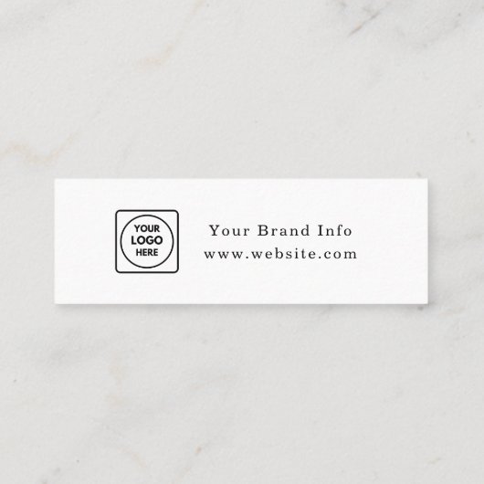 Custom Logo | Corporate Event Drink Voucher Design スキニー名刺 (裏面)