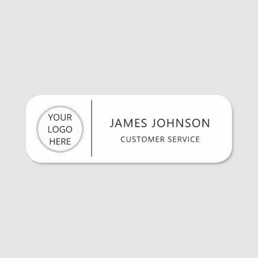 Custom Logo Customer Service Employee Name 名札 (正面)