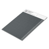 Custom Logo, Dark Engineering Graph Paper Grid Pad ノートパッド (アングル)