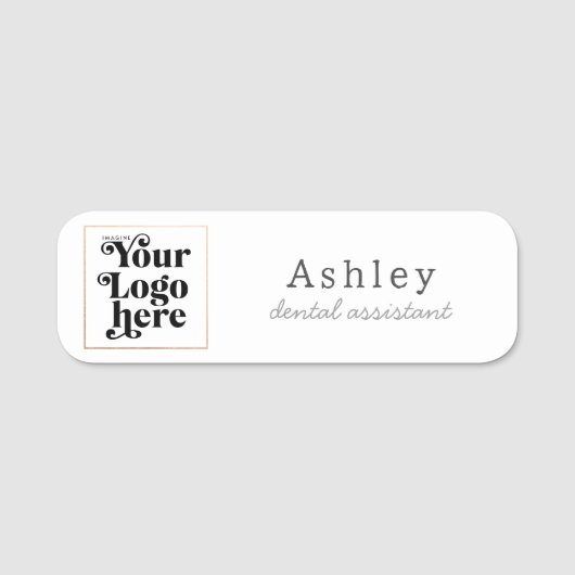 Custom Logo Dental Assistant 名札 (正面)