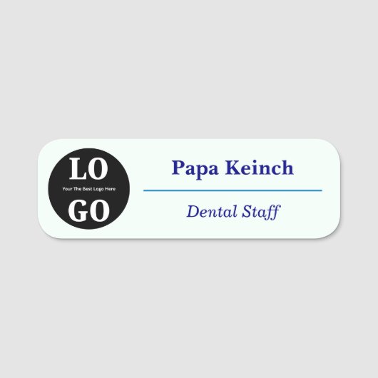 Custom Logo Dental Staff Magnetic  名札 (正面)