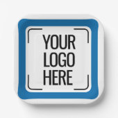 Custom Logo Design, Company Logo, Team Logo, Perso ペーパープレート (正面)