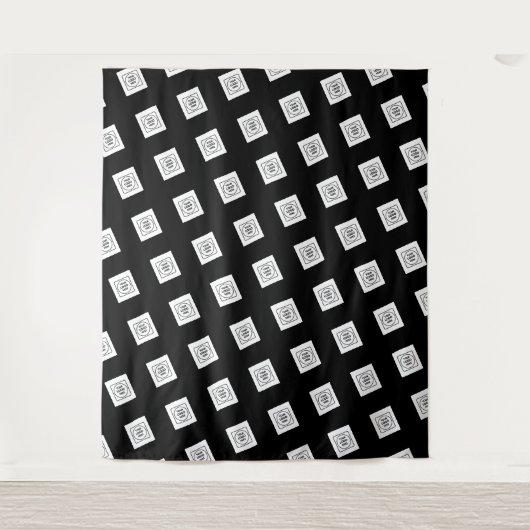 Custom Logo Design Photo Diagonal Display タペストリー (正面)