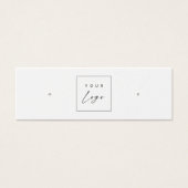 Custom Logo • Earring Hoops Studs Display Card   (正面)