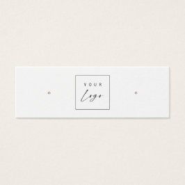 Custom Logo • Earring Hoops Studs Display Card  