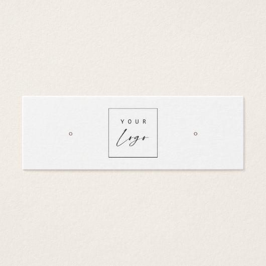 Custom Logo • Earring Hoops Studs Display Card (正面)