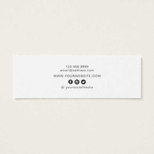 Custom Logo • Earring Hoops Studs Display Card (裏面)