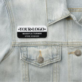 Custom Logo Employee Black White 名札 (インサイチュ)