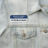 Custom Logo Employee Blue 名札 (インサイチュ)