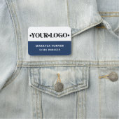 Custom Logo Employee Blue 名札 (インサイチュ)