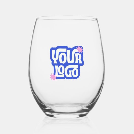 Custom Logo Employee Gift Promotional Business ステムなしワイングラス (正面)