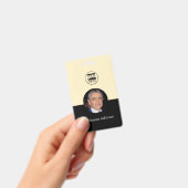 Custom Logo Employee ID Badge Card | Photo Name  バッジ (手持ち)