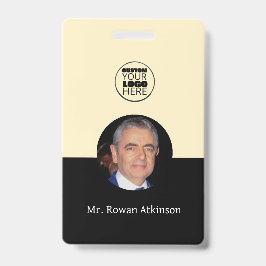 Custom Logo Employee ID Badge Card | Photo Name  バッジ