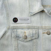 Custom Logo Employee magnetic and safety pin 名札 (インサイチュ)