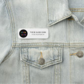 Custom Logo Employee magnetic and safety pin 名札 (インサイチュ)