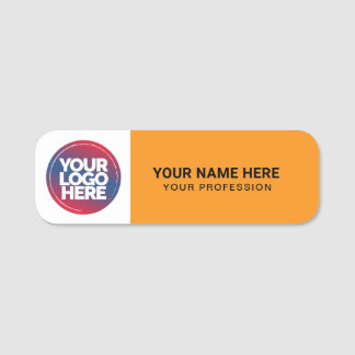 Custom Logo Employee magnetic or safety pin 名札