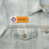 Custom Logo Employee magnetic or safety pin 名札 (インサイチュ)