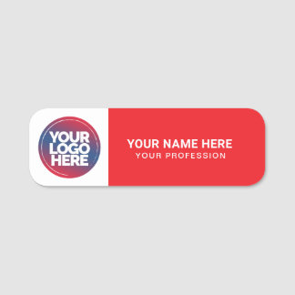 Custom Logo Employee magnetic or safety pin 名札