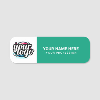 Custom Logo Employee magnetic or safety pin 名札