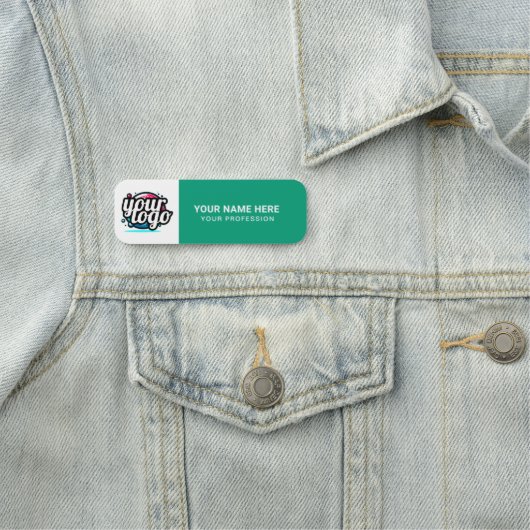 Custom Logo Employee magnetic or safety pin 名札 (インサイチュ)