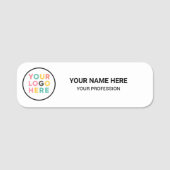 Custom Logo Employee Magnetic Or Safety Pin 名札 (正面)