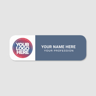 Custom Logo Employee magnetic or safety pin 名札