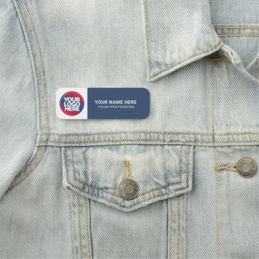 Custom Logo Employee magnetic or safety pin 名札 (インサイチュ)